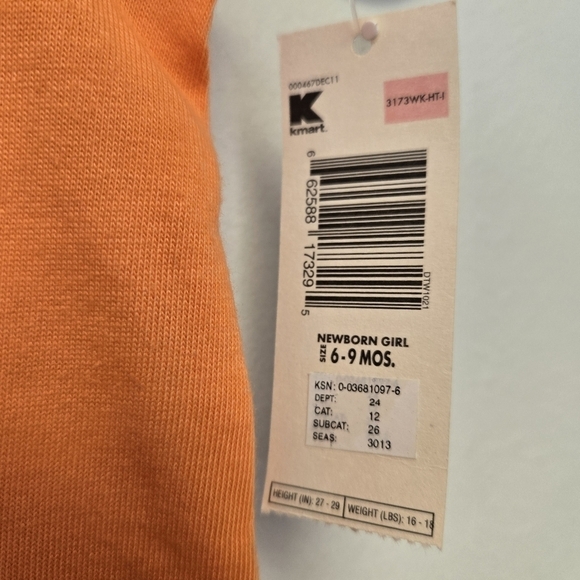 Wonderkids Seahorse Tank top Orange 6-9M - Picture 5 of 6